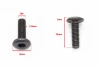 SEFIS Inbusschraube M8 x 20mm x 1,25mm – Flachkopf für Motorrad