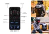 SEFIS Iron Man Rucksack mit programmierbaren LED-Anzeigen SEFIS Iron Man Rucksack mit programmierbaren LED-Anzeigen