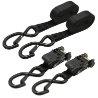 SEFIS Gurte Befestigungsgurte mit Ratsche 25mm x 5m 2 Stück TÜV/GS