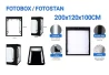 SEFIS LED světelný fotostan - fotobox 200 x 120 x 100 cm für den Haushalt