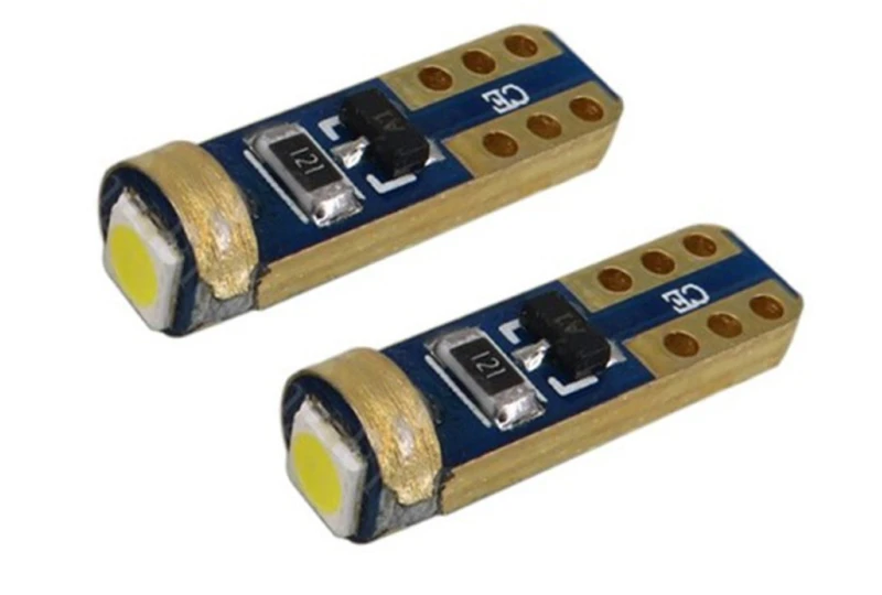LED-Lampe T5 3030 1SMD zur Hintergrundbeleuchtung des Armaturenbretts - weiß 2 Stk für das Auto