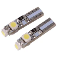 LED-Lampe T5 3528 3SMD zur Hintergrundbeleuchtung des Armaturenbretts - Weiß mit einem Hauch Blau 2 Stk