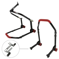 SEFIS M20 klappbarer Motorradständer Set - Lenkkopf und Hinterrad - 2in1 SEFIS M20 klappbarer Motorradständer Set - Lenkkopf und Hinterrad - 2in1