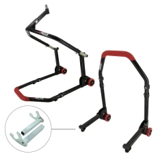 SEFIS M20 klappbarer Motorradständer Set -  Lenkkopf und Hinterrad - Racing (Haken) SEFIS M20 klappbarer Motorradständer Set -  Lenkkopf und Hinterrad - Racing (Haken)
