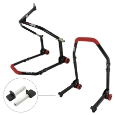 SEFIS M20 klappbarer Motorradständer Set - Lenkkopf und Hinterrad - Standard SEFIS M20 klappbarer Motorradständer Set - Lenkkopf und Hinterrad - Standard