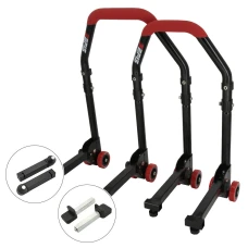 SEFIS M20 klappbarer universeller Motorradständer - SET Front und Heck - Dorn / Standard SEFIS M20 klappbarer universeller Motorradständer - SET Front und Heck - Dorn / Standard