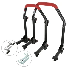 SEFIS M20U klappbarer mobiler universeller Motorradständer - SET Front und Heck - 2in1 / Racing (Haken) SEFIS M20U klappbarer mobiler universeller Motorradständer - SET Front und Heck - 2in1 / Racing (Haken)