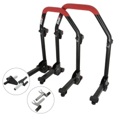 SEFIS M20U klappbarer mobiler universeller Motorradständer - SET Front und Heck - 2in1 / V-Aufnahme SEFIS M20U klappbarer mobiler universeller Motorradständer - SET Front und Heck - 2in1 / V-Aufnahme