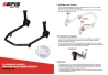 SEFIS M20U klappbarer mobiler universeller Motorradständer - SET Front und Heck - V-Aufnahme / Racing (Haken)