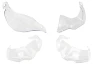Erhöhung für Handprotektoren BMW GS 800/1200/1250/S1000XR klar für Motorrad
