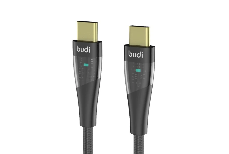 SEFIS Lade- und Datenkabel mit LED Anschlüss USB-C und USB-C 65W 1,5m schwarz für das Auto