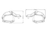 Erhöhung für Handprotektoren Honda CRF1100 L 2016-2019 / X-ADV 750 2017-2020 klar für Motorrad