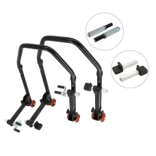 SEFIS D20 klappbarer Universal-Motorradständer - SET Front und Heck - Single / Standard