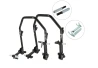 SEFIS D20U klappbarer mobiler universeller Motorradständer - SET Front und Heck - Single / Racing (Haken) für Motorrad