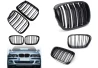 Přední maska ledvinky Double-line BMW 5 E39 1997-2003 FACELIFT černá am Auto