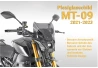 Gerauchtes Plexiglasschild Yamaha MT-09 2021-2023 für Motorrad