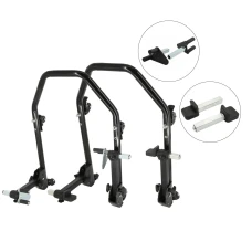 SEFIS D20U klappbarer mobiler universeller Motorradständer - SET Front und Heck - V-Aufnahme / Standard SEFIS D20U klappbarer mobiler universeller Motorradständer - SET Front und Heck - V-Aufnahme / Standard