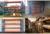 Celokovový policový regál 200x200x60 nosnost 1200kg oranžovo-modrý 