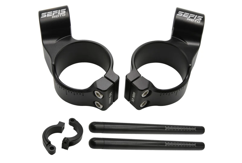 SEFIS Racing Stummellenker Clip-On SET BMW S1000RR 2019-2024 für Motorrad