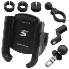 SEFIS RW + Telefonhalter mit Anti-Shock-Adapter - in den Lenkkopf 