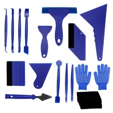 SEFIS Werkzeugset zum Kleben von Folien und zum Tönen von Glas 16-tlg