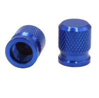 SEFIS CNC Motorrad-Ventilkappen blau