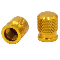 SEFIS CNC Motorrad-Ventilkappen gold