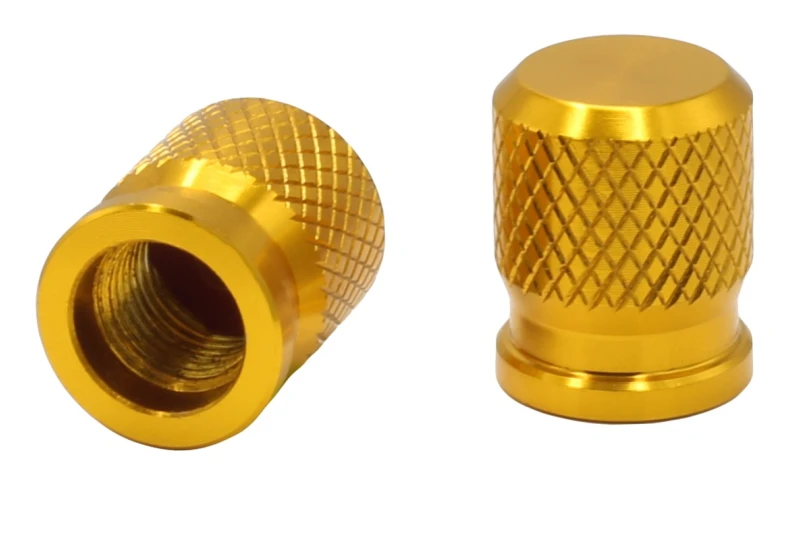 SEFIS CNC Motorrad-Ventilkappen gold