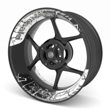 SEFIS zweiteilige Felgenaufkleber KAWASAKI Z1000