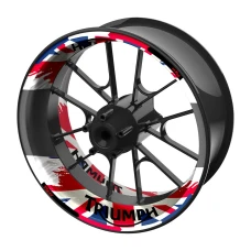 SEFIS zweiteilige Felgenaufkleber TRIUMPH