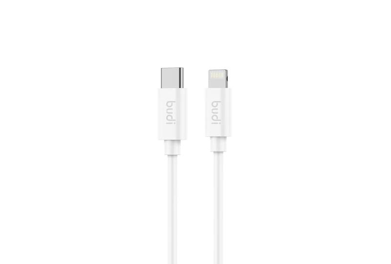 SEFIS IOS MFI Schnellladedatenkabel mit USB-C- und Lightning-Anschlüssen 1 m weiß