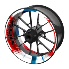 SEFIS einteilige Felgenaufkleber HONDA CBR 650F Trikolore