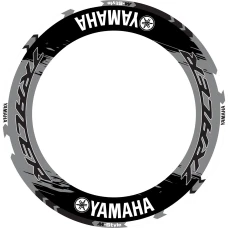 SEFIS einteilige Felgenaufkleber YAMAHA Tracer schwarz-grau