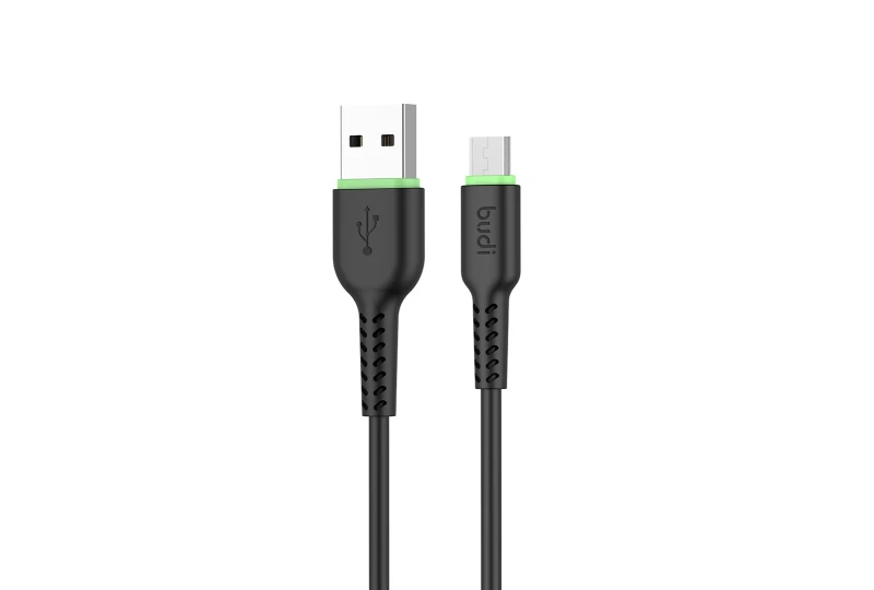 SEFIS Lade-und Datenkabel GR mit USB-A- und Micro-USB-Anschlüssen 1m schwarz