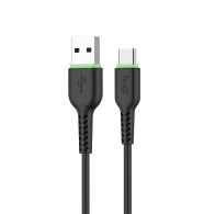 SEFIS Lade-und Datenkabel GR mit USB-A- und USB-C-Anschlüssen 1m schwarz