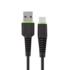 SEFIS Lade-und Datenkabel GR2 mit USB-A- und USB-C-Anschlüssen 1,2m schwarz
