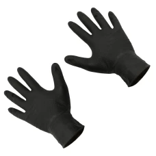 SEFIS Superior extra starke Nitrilhandschuhe Größe L schwarz 10 Stk SEFIS Superior extra starke Nitrilhandschuhe Größe L schwarz 10 Stk