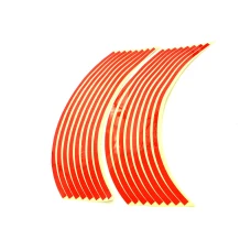 SEFIS Reflexstreifen für Motorradfelgen rot