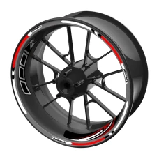 SEFIS Satz farbiger Felgenaufkleber EASY Kawasaki Z1000 rot