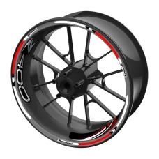 SEFIS Satz farbiger Felgenaufkleber EASY Kawasakii Z400 rot