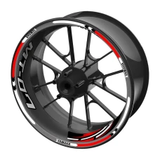 SEFIS Satz farbiger Felgenaufkleber EASY Yamaha MT-07 rot