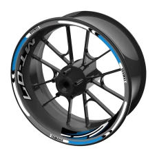 SEFIS Satz farbiger Felgenaufkleber EASY Yamaha MT-07 blau