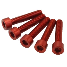 SEFIS Schrauben CNC 7075 M6 30mm 5 Stück rot SEFIS Schrauben CNC 7075 M6 30mm 5 Stück rot