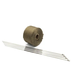 SEFIS Hitzeschutzband für Auspuffrohre 5m Bronze