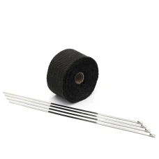 SEFIS Hitzeschutzband für Auspuffrohre 5m schwarz