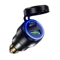 SEFIS 2x USB Steckdose - Ladegerät DIN HELLA QC 3.0 USB-A USB-C