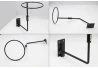 SEFIS 360° Helmhalter an die Wand schwarz für den Haushalt