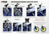 SEFIS M20U klappbarer mobiler universeller Motorradständer Front - V-Aufnahme