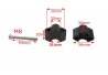 SEFIS Arc 30 Erhöhungen 28,6mm schwarz für Motorrad