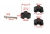 SEFIS Arc 50 Erhöhung 28,6mm schwarz für Motorrad